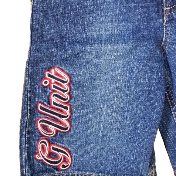 G-Unit Boy’s Graphic Casual Solid Summer Blue Denim Jean Shorts - Picture 2 of 3